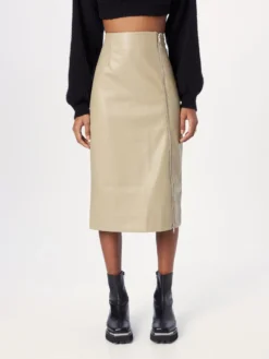 WAREHOUSE Lædernederdele Nederdel Kvinder Beige -Minikjoler Butikk 02b26f3b98d055db040ea4a559bd81bf scaled