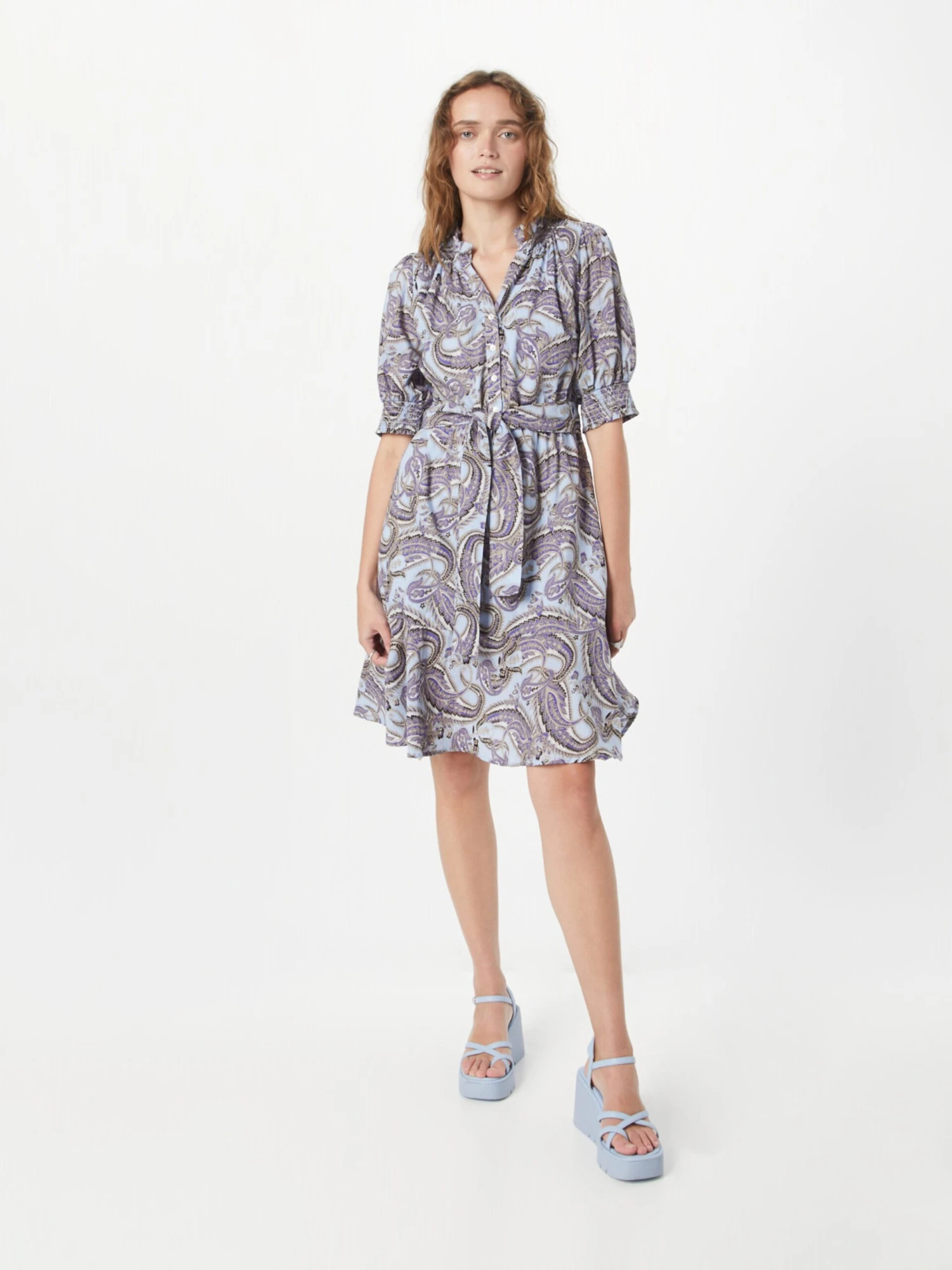 Minikjoler Kjole Diona Kvinder Lyseblå 3 Minikjoler Kjole Diona Kvinder Lyseblå - Billede 3