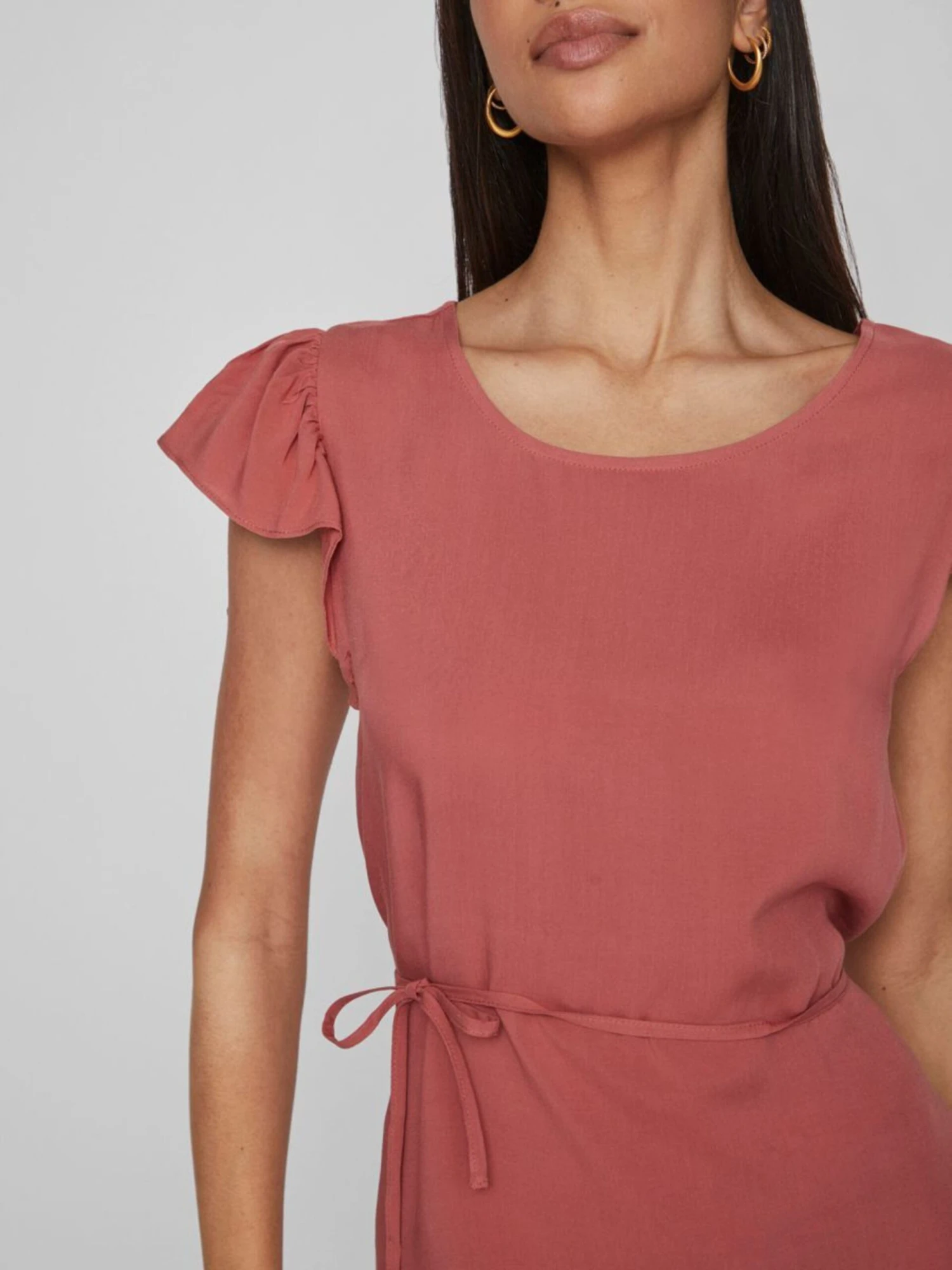 Vila Minikjoler Kjole Kvinder Pastelrød 6 Vila Minikjoler Kjole Kvinder Pastelrød - Billede 6