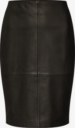 Lædernederdele Nederdel 2ND Cecilia Kvinder Sort