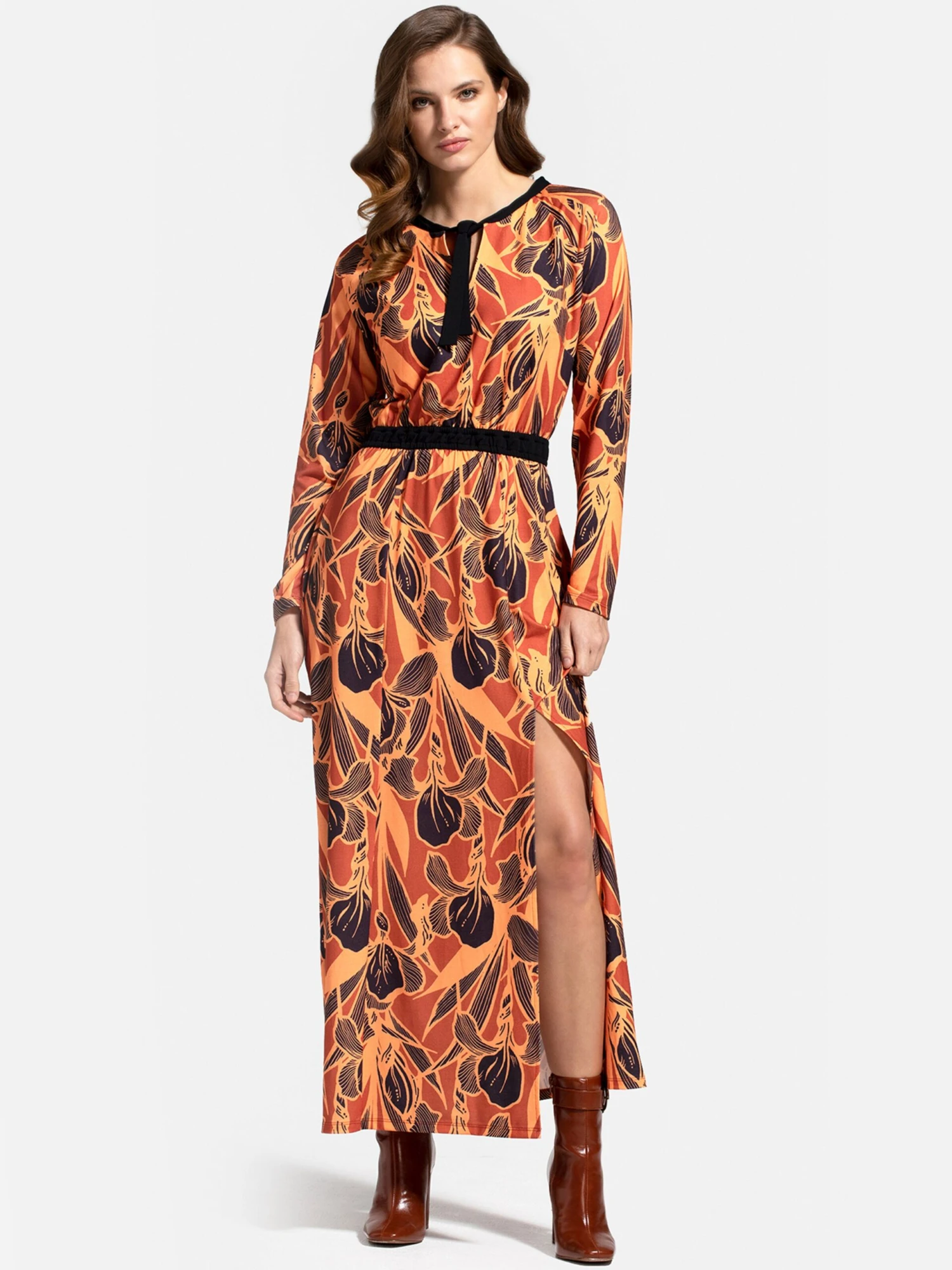 HotSquash Maxikjoler Kjole Kvinder Rustbrun / Cognac 2 HotSquash Maxikjoler Kjole Kvinder Rustbrun / Cognac - Billede 2