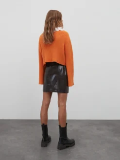 EDITED Lædernederdele Nederdel Dafna Kvinder Brun -Minikjoler Butikk 11af9689544a790b725f06249a52990f scaled