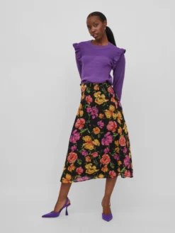 Vila Midi-nederdele Nederdel SERENA Kvinder Sort -Minikjoler Butikk 15184e13eee9ff9532a9953d2b23363c scaled