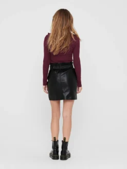 ONLY Lædernederdele Nederdel Maiya-Miri Kvinder Sort -Minikjoler Butikk 157fe8243b98986f06394bc83f5ecf0b scaled