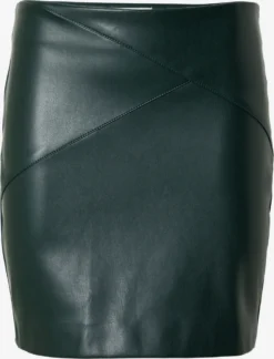 Lædernederdele Nederdel Kaori Kvinder Mørkegrøn