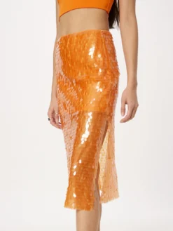 Vero Moda Midi-nederdele Nederdel Grace Kvinder Orange -Minikjoler Butikk 21432c69a3c4429681bf9b720124bd0a scaled