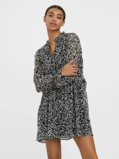 Vero Moda Minikjoler Kjole Kvinder Sort / Hvid -Minikjoler Butikk 299eeabc53154d18fa60291e7971ded9 scaled
