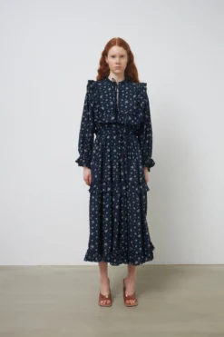 Stella Nova Maxikjoler Kjole Barbara Kvinder Natblå / Lyseblå