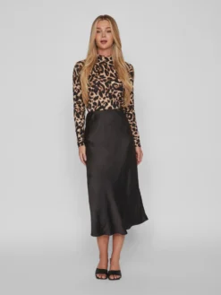 Vila Midi-nederdele Nederdel DINNA Kvinder Sort -Minikjoler Butikk 4085caca2225aa251f0dad11f430d59c scaled