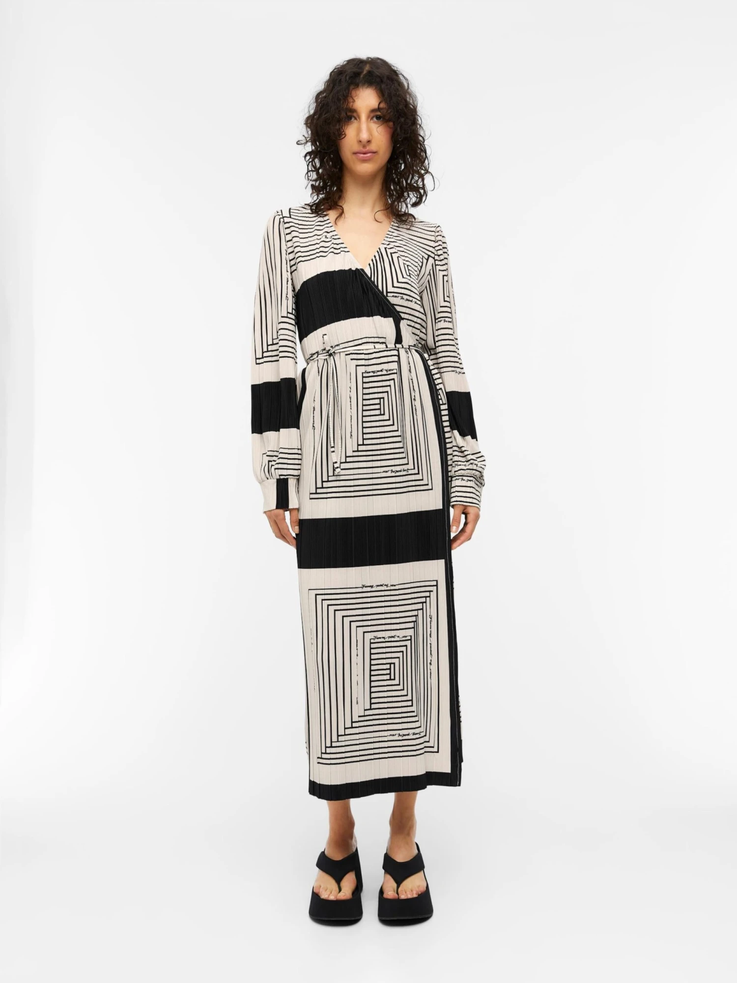 Object Maxikjoler Kjole TOBINA Kvinder Sort 2 Object Maxikjoler Kjole TOBINA Kvinder Sort - Billede 2