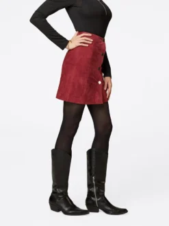 Lædernederdele Nederdel Melia Kvinder Bordeaux -Minikjoler Butikk 46acb3af7221744da87e660abc377b10 scaled