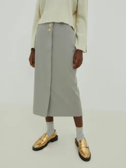 EDITED Midi-nederdele Nederdel Mila Kvinder Grå -Minikjoler Butikk 5a45d31ecb5293bb97ea3c7cfbb2705e scaled