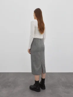 EDITED Midi-nederdele Nederdel Antonina Kvinder Grå -Minikjoler Butikk 5fd4dd13c3034888906c3503a642487a scaled