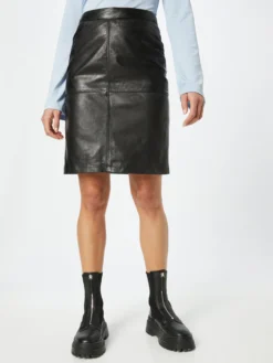 GIPSY Lædernederdele Nederdel Swante Kvinder Sort -Minikjoler Butikk 981f56f3759f6703baa30a045fa047d6 scaled