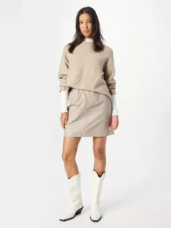 Soft Rebels Lædernederdele Nederdel Allie Kvinder Stone -Minikjoler Butikk 99638b49f0536086923f4d0aeccfe466 scaled