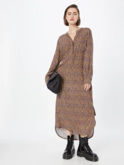 Maxikjoler Kjole Kvinder Navy / Orange -Minikjoler Butikk 9de134d9b5ea16293c37918f212f6dad scaled