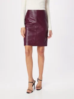 Lædernederdele Nederdel Cecilia Kvinder Mørkerød -Minikjoler Butikk be68eb53932acd83c703b476925128db scaled