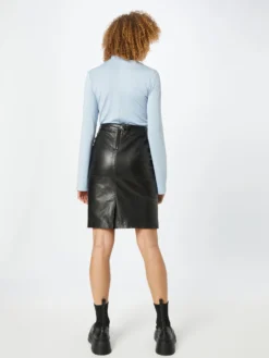 GIPSY Lædernederdele Nederdel Swante Kvinder Sort -Minikjoler Butikk c18c8492540de61e50492b764f74619f scaled