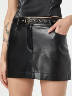 Patrizia Pepe Lædernederdele Nederdel GONNA Kvinder Sort -Minikjoler Butikk cf4d2332c1a7de199b913da29af530b8 scaled