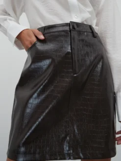 EDITED Lædernederdele Nederdel Dafna Kvinder Brun -Minikjoler Butikk d0672af718648cef42f20e0b28c2b5ba scaled