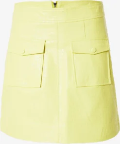 MbyM Lædernederdele Nederdel Ansorro Kvinder Citrongul