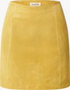 EDITED Lædernederdele Nederdel Celia Kvinder Gul