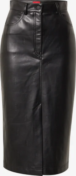Hugo Lædernederdele Nederdel Rusilanna Kvinder Sort