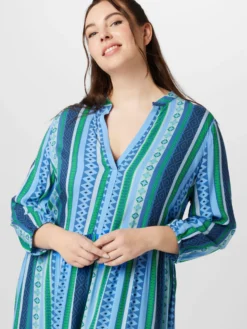 ONLY CARMAKOMA Maxikjoler Kjole Marrakesh Kvinder Navy / Lyseblå / Grøn -Minikjoler Butikk f6a70f7a5a974f978caed54933c13774 scaled