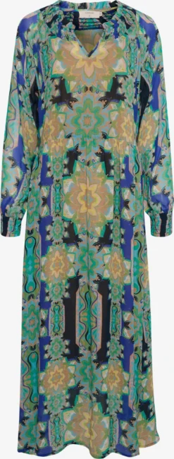 Cream Maxikjoler Kjole Carolina Kvinder Navy / Lyseblå